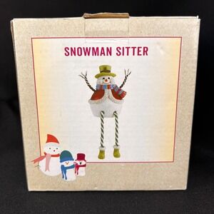New Cracker Barrel Snowman Shelf  Sitter  NIB Box